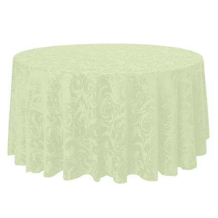 

Ultimate Textile Vintage Damask Melrose 114-Inch Round Tablecloth Ivory Cream