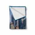 thumbnail image 2 of City Pittsburgh Soft Flannel Fleece Throw Blanket, Daytime Picturesque Downtown Scene over the Allegheny River Landmark, Cozy Plush for Indoor and Outdoor Use, 60" x 80", Multicolor, by Ambesonne, 2 of 6
