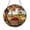 Acrylic 3.5 Inch, variant on Fall Harvest Fruit Scene With Apples Pears Stained Glass Style Window Hanging Suncatcher, Cozy Seasonal Decor Gift