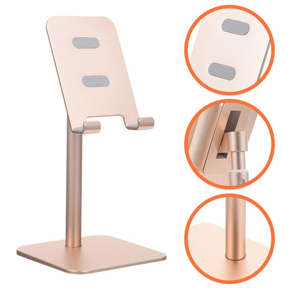 DECORNIJIA Mobile Phone Stand Stable Phone Holder Golden Aluminium Alloy 1Pack