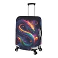 thumbnail image 2 of HELLHERO Anti Fade Suitcase Protective Cover for Airport Travel, Polyester Durable Luggage Cover, Colorful Dragon Pattern Design, 2 of 8