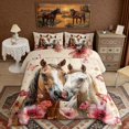 thumbnail image 2 of Erosebridal Couple Horse Full Size Comforter Sets, Flying Butterfly Floral Bedding Sets, 2 of 6