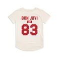 thumbnail image 2 of Bon Jovi Est 83 Women's Graphic T-Shirt Rolled Sleeve Tee, 2 of 6