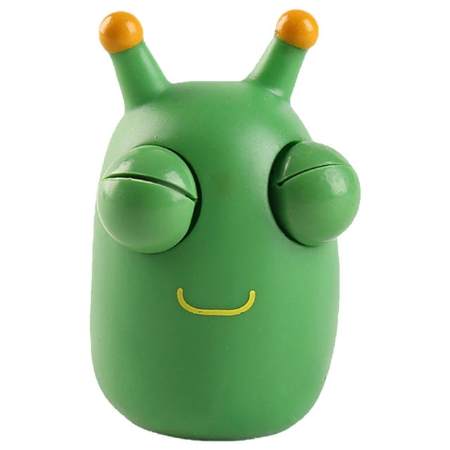 Juguetes Antiestrés PopWorm 1Pza Gusano Goma Blanda TPR Verde. VentDepot MXWSR-001