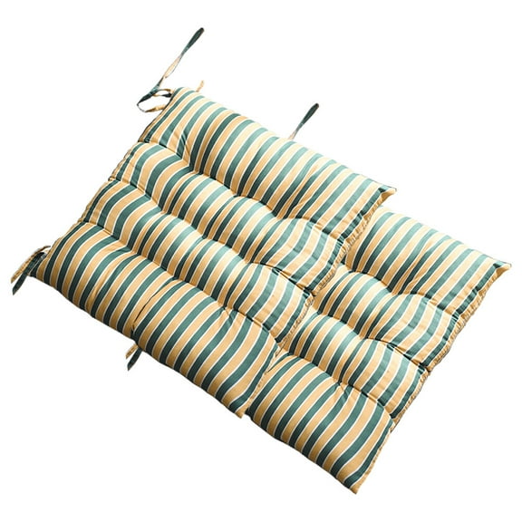 Masteelf  2 Pcs Pads Striped Chair Cushion Non-fading Yellow