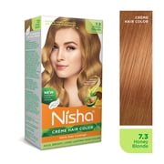 Nisha Creme Hair Color | Permanent Long Lasting Blonde Hair Dye Color Kit | Honey Blonde | 5.07 Oz