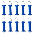 thumbnail image 2 of Paquete de 10 manijas para puerta de cerca eléctrica con pieza de repuesto de resorte, puerta de cerca azul, 2 of 9