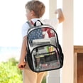 thumbnail image 7 of PVC Transparent Backpacks Clear Backpack for Travel and Outings Red White and Blue Rooster, 7 of 7