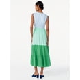 thumbnail image 2 of Scoop Women's Sleeveless Color Block Maxi Dress with Side Cutouts, 2 of 4