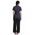thumbnail image 4 of Moomaya Pajama Shirts With Pockets For Women Printed Cotton Pajama Set Sleepwear, 4 of 6