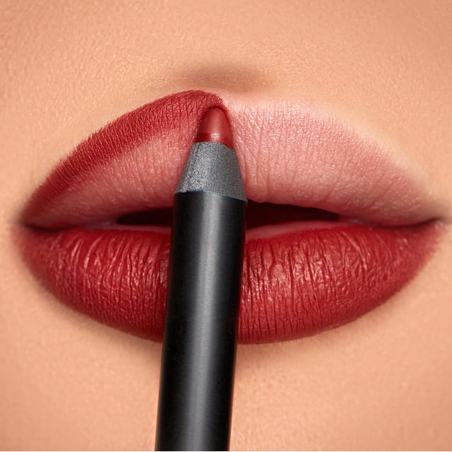 Lápiz labial K7L, rojo oscuro, llama, impermeable, a prueba de manchas, vegano