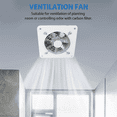 thumbnail image 4 of 2pcs 4 Inch Inline Duct Fan Air Ventilator Metal Pipe Ventilation Exhaust Fan Extractor Bathroom Fan Duct, 4 of 7