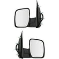 thumbnail image 4 of For 07-08 E-Series Van Rear View Mirror Power Manual Folding Textured PAIR SET, 4 of 5