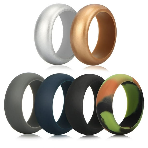 HOMAR - Silicone Wedding Ring for Men, Silicone Rubber ...