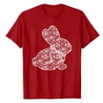 thumbnail image 6 of CAIXIA Womens Easter Shirts T Shirts for Women Graphic Cute Rabbit Graphic Tee Crew Neck Easter Bunny Short Sleeve Womens Tops Trendy, 6 of 6