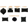 thumbnail image 3 of Elegant Comfort Luxury Black Solid Bed in a Bag, Queen, 3 of 3