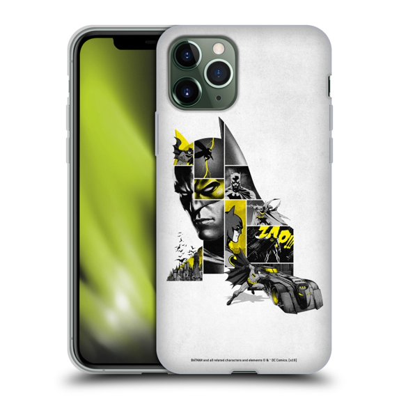 Head Case Designs Officially Licensed Batman DC Comics 80th Anniversary Collage Soft Gel Case Compatible with Apple iPhone 11 Pro
