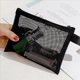 thumbnail image 4 of Bolsa de con Cremallera, Paquete de 9 ( / L), Organizador de Accesorios Cosmético de Maquillaje de Belleza, Artículos de Aseo de Viaje Bolsa de Almacenamiento, Negro, 4 of 5