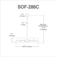 thumbnail image 3 of SOF-286C-MB Dainolite Sofia - 6 Light Chandelier In Modern Style-6.25 Inches Tall and 28 Inches Wide-Matte Black Finish, 3 of 3