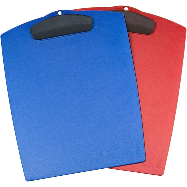 Storex, STX40213B12C, Plastic Clipboard, 1 Each, Assorted Bright