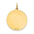 thumbnail image 4 of 14k Yellow Gold Solid Polished Smiley Face Pendant, 4 of 5