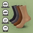 thumbnail image 4 of BambooMN Unisex Rayon from Bamboo Thin Dress & Casual Crew Socks - White - Large - 4 Pairs, 4 of 5