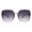 Gold Brown (Smoke), variant on Womens Square Frame Sunglasses Star Design Corner UV 400 Gold Black, Smoke