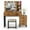 Rustic Brown, variant on PAKASEPT Makeup Vanity Desk with Mirror and Lights, Vanity Desk with Charging Station, Drawers, Movable Shelves for Makeup, Modern Vanity Table Set with Vanity Stool for Bedroom, White