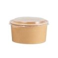 thumbnail image 2 of Tazón de papel kraft desechable redondo, caja de almuerzo para ensalada, caja de embalaje para llevar, tazón de papel para sopa, caja de almuerzo, 2 of 5