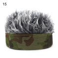 thumbnail image 1 of Gorra de béisbol de estilo falso para hombre y mujer, visera para el sol, tupé, peluca divertida, pérdida de cabello, regalos geniales, novedad, 1 of 4