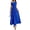 Blue, variant on Summer Maxi Dresses for Women Sleeveless One Shoulder Casual Beach Party Sundress Flowy Pockets