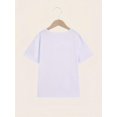thumbnail image 4 of Girls' 3th Grade Vibes Back To School T-Shirt - Soft Breathable Short Sleeve Crew Neck Tee, Casual Youth Top For First Day of School & Teacher apparel, Playful Design | Comfortable Fit, 4 of 7