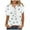 White, variant on Patlollav Shirts For Womens Summer Short Sleeve T-Shirt Loose Fit Button Down Lapel Tees Blouses
