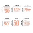 18Pcs 50th Birthday Cupcake Toppers, 50 BSL1 Cupcake Toppers, Glitter ...