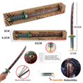 thumbnail image 1 of 59cm Demon Slayer Sunwheel cuchillo Tanjirou Katana bambú Anime arma modelo Ninja niños vocalización juguete Cosplay Prop niño regalo Gao Jinjia LED, 1 of 2