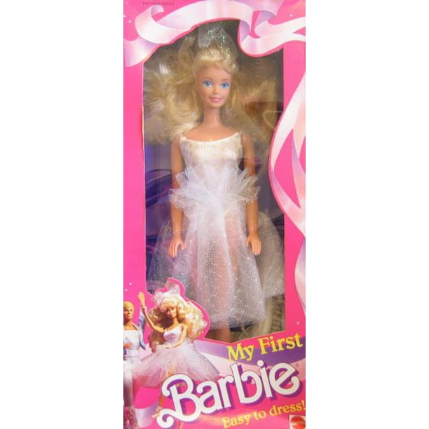 Barbie My First Barbie Doll - Ballerina - Easy To Dress! (1988) - Walmart.com - Walmart.com