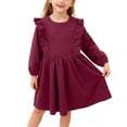thumbnail image 3 of CAIVO Autumn Girls Corduroy Pinafore Dress With Pleated Skirt And Scalloped Trim Casual Play Outfit Toddler Kids, 3 of 7