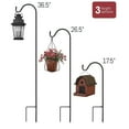 thumbnail image 2 of GGI INTERNATIONAL Sorbus® Shepherd's Hooks (Set of 4), Extendable Garden Planter Stakes for Bird Feeders, Up to 6.5 Lbs, 2 of 4