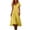 Yellow, variant on CIENVNSTG Dresses for Women Summer Short Sleeve V Neck Maxi Dress Plus Size Loose Casual Flowy Swing A Line Beach Sundress White L