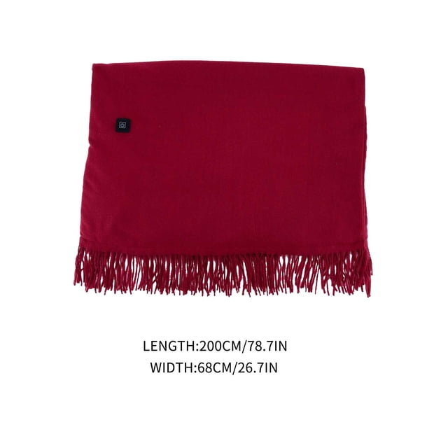 Yhmxh USB Heated Blanket Heated Throw Blanket USB Throw Blanket With Zipper Wearable Portable Throw Wrap Washable