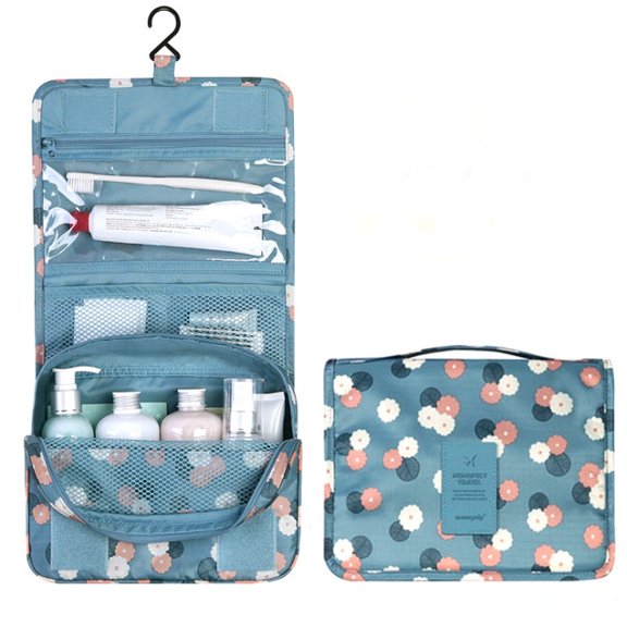 Travel Storage Bag Suspended Storage Bag Cosmetic Bag Folding Hand-held Finishing Bag Hook Washing Bag