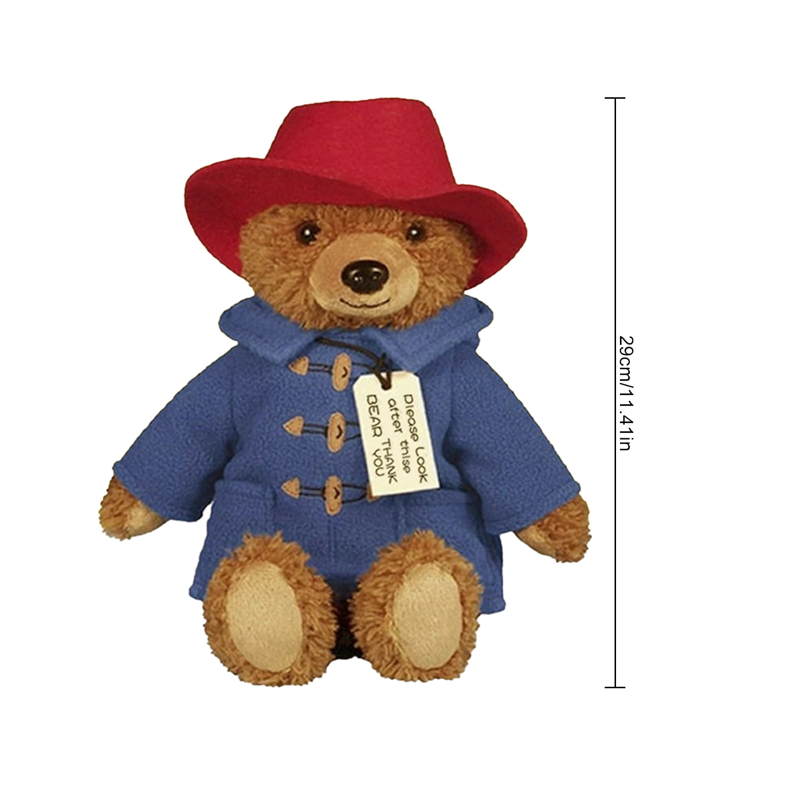 Britain Paddington Bear Dolls, Bear Plush Dolls Children Men and Women  Place Teddy Bear Toys, 