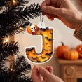 thumbnail image 6 of Halloween Hanging Letter Ornaments with Pumpkin Skull and Bat Design, 3.15 Inch Acrylic A-Z Alphabet Decorations for Tree Window Wall Party Favors, 6 of 8