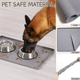 thumbnail image 5 of Silicone Cat & Dog Food Mat for Floors Waterproof, Anti-Slip Dog Bowl Mats for Food and Water, Pet Feeding Mats with Lip to Prevent Spills, Pet Placemat for Messy Drinkers to Protect Floors, 5 of 7