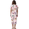 thumbnail image 2 of DISNIMO Ladybug Heart Printed Womens Pajama Set Summer 2 Piece Lounge Set Soft Sleepwear Short Sleeve Tops and Capri Pant Pjs, 3XL, 2 of 7
