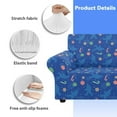 thumbnail image 6 of XYZCANDO Blue Christmas Sofa Cover Stretch Couch Cover Sofa Slipcovers for 1 Cushion Couch 3 Seater Furniture Sofa Armchair Covers, 6 of 6