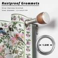 thumbnail image 2 of Outdoor Curtains for Patio Waterproof, Pink Spring Floral Outdoor Privacy Panels Grommet, Elegant Pastoral Flowers Birds Watercolor Blackout Outside Curtains for Porch/Cabana 54"x84", 1 Panel, 2 of 8