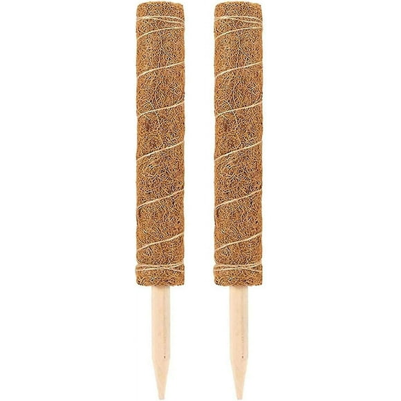 2pcs Coconut Stakes - For Climbing Plants - Natural Coconut Fiber - Extendable