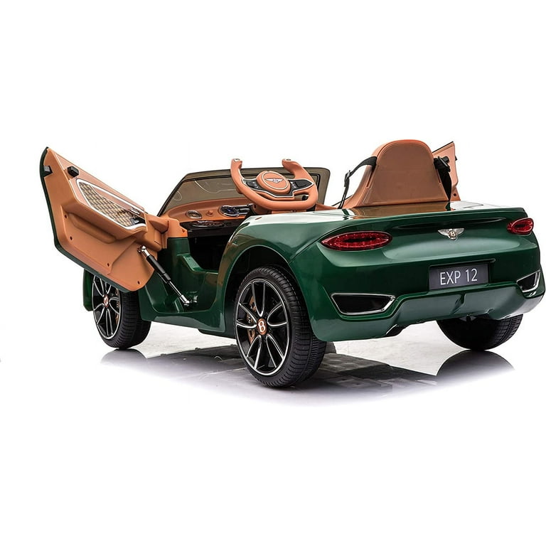 Rock Wheels Licensed Bentley EXP12 Kids Ride On Toy Car 12V Battery Powered Children Electric 4 Wheels w Parent Remote Control Foot Pedal 2 Speeds