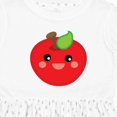 thumbnail image 4 of Inktastic Smiling Apple Girls Toddler Dress, 4 of 5